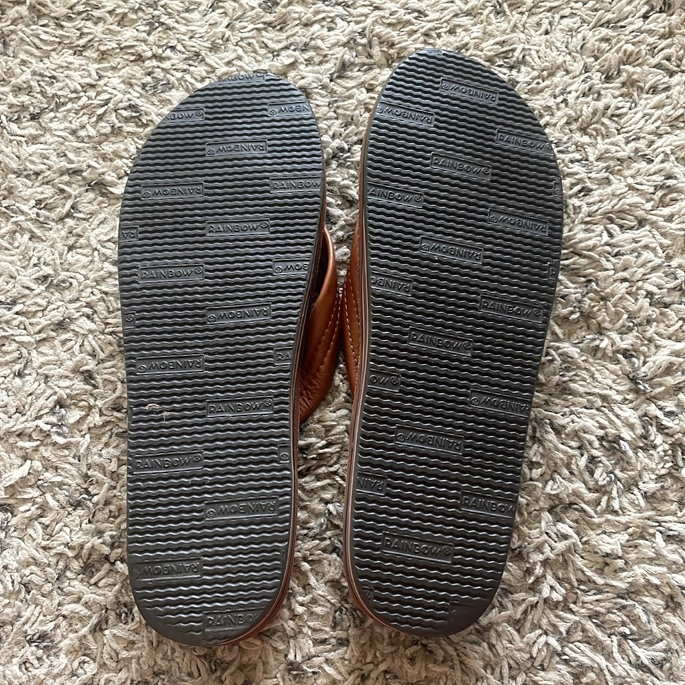 Rainbow Tan Leather Sandals - Picture 3 of 3